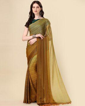 embellished saree with tassels