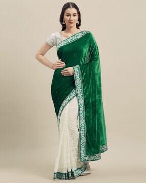 embellished saree