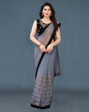 embellished saree