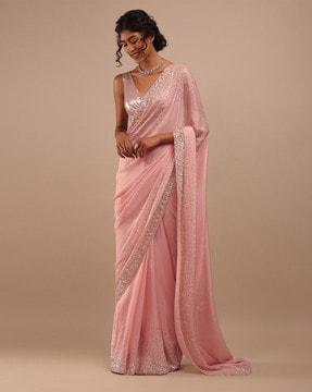 embellished sequins saree