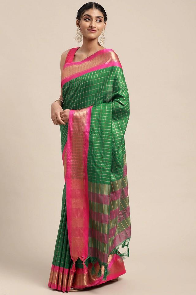 embellished silk festive wear womens saree