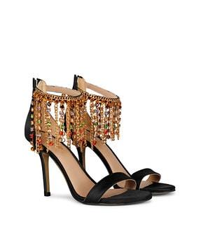 embellished slingback stilettos