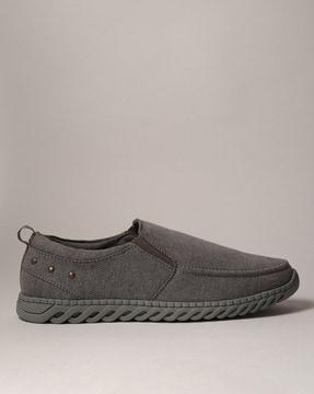 embellished slip-on plimsolls