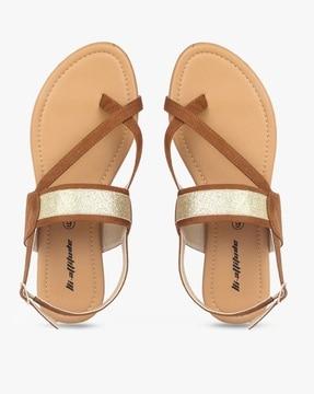 embellished slip-on slingback sandals