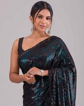 embellished soft georgette saree