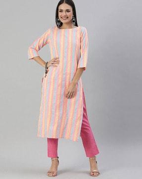 embellished straight kurta