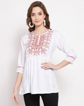 embellished straight tunic