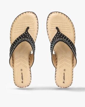 embellished thong-strap sandals