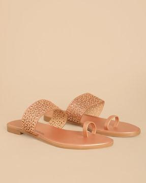 embellished toe-ring sandals
