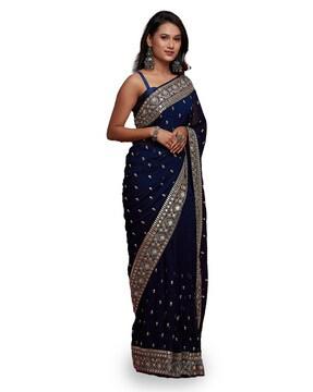 embellished traditional saree