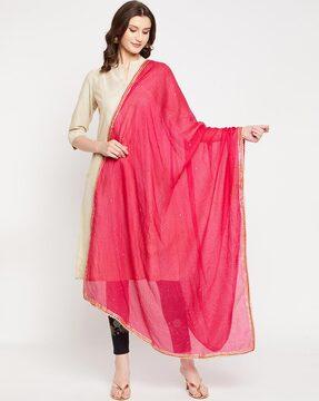 embellished woven dupatta