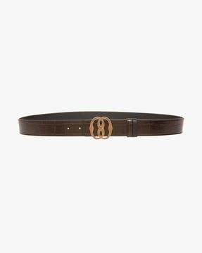 emblem reversible leather belt