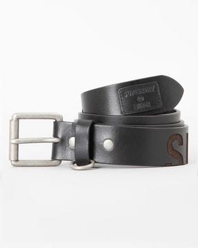 emboss leather belt