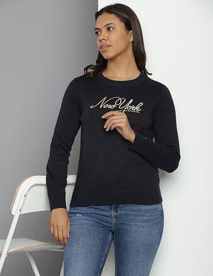 embroidered-crew-neck-sweater
