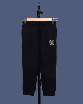 embroidered joggers with insert pockets
