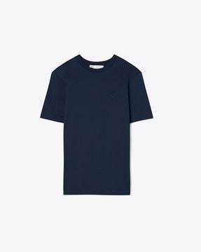 embroidered logo crew-neck t-shirt