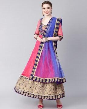 embroidered anarkali kurta set