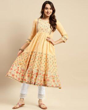 embroidered anarkali kurta set