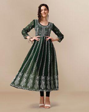 embroidered anarkali kurta