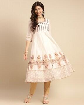 embroidered anarkali kurta