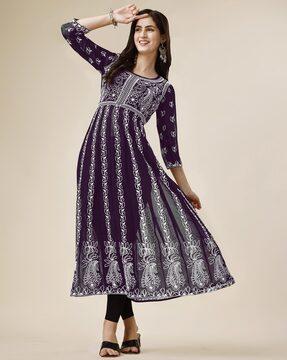 embroidered anarkali kurta