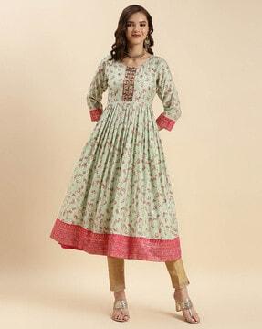 embroidered anarkali kurta