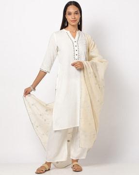 embroidered chanderi dupatta