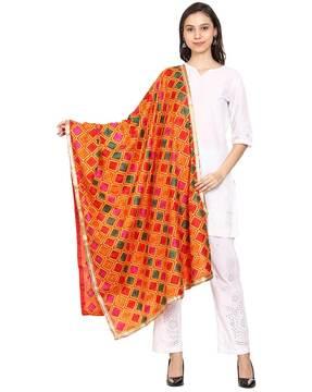 embroidered chiffon dupatta