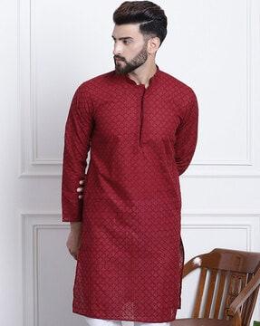 embroidered cotton kurta