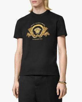 embroidered coupe blason t-shirt