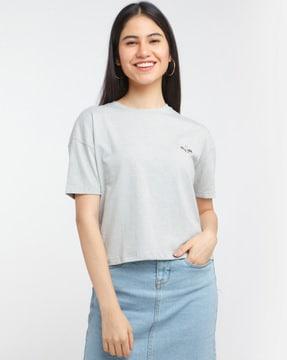 embroidered crew-neck t-shirt