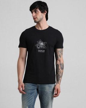 embroidered crew-neck t-shirt