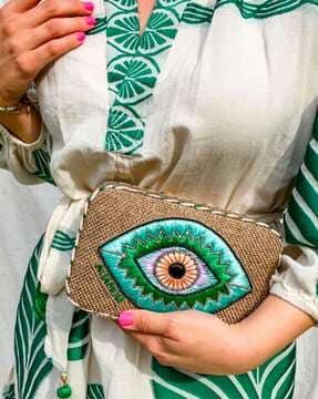 embroidered crossbody handbag