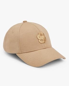 embroidered double monogram cap