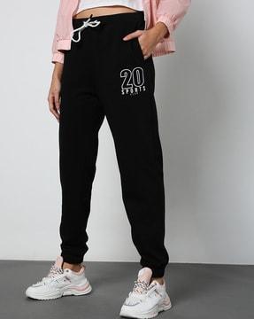 embroidered joggers with insert pockets