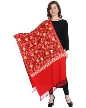 embroidered kashmiri wool stole