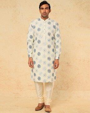 embroidered kurta set