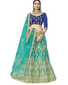 embroidered lehenga choli set with dupatta