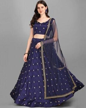 embroidered lehenga choli set with dupatta