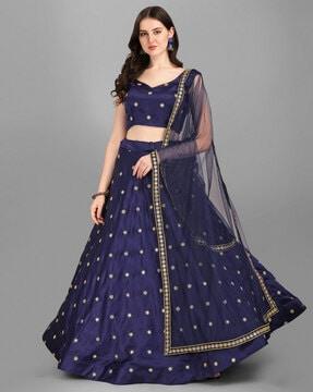 embroidered lehenga choli set with dupatta