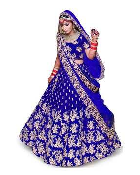 embroidered lehenga choli set with dupatta