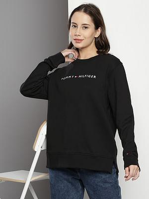 embroidered logo cotton sweatshirt
