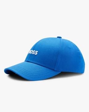 embroidered logo cotton-twill six panel cap