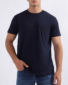 embroidered logo crew-neck t-shirt