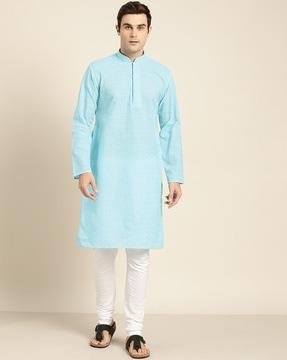 embroidered long kurta