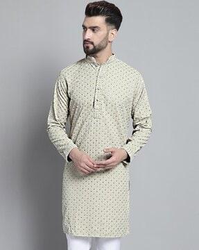 embroidered long kurta