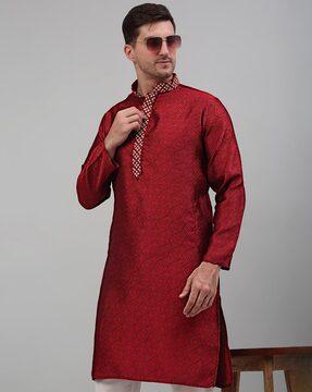 embroidered long kurta