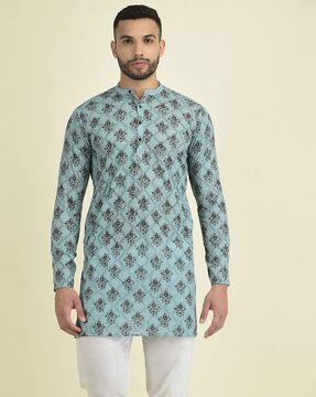 embroidered long kurta