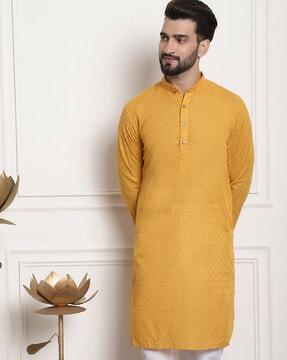 embroidered long kurta