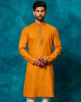 embroidered long kurta